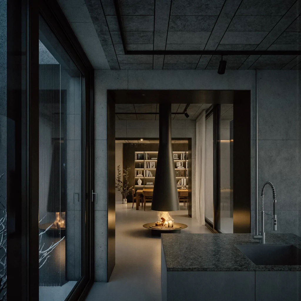 House with seven walls design and architecture